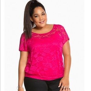 Torrid | Lace Surplice Top